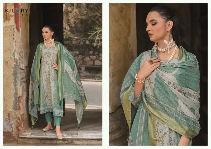 Kilory Mehfilen Lawn Cotton Digital Print With Embroidery Salwar Kameez