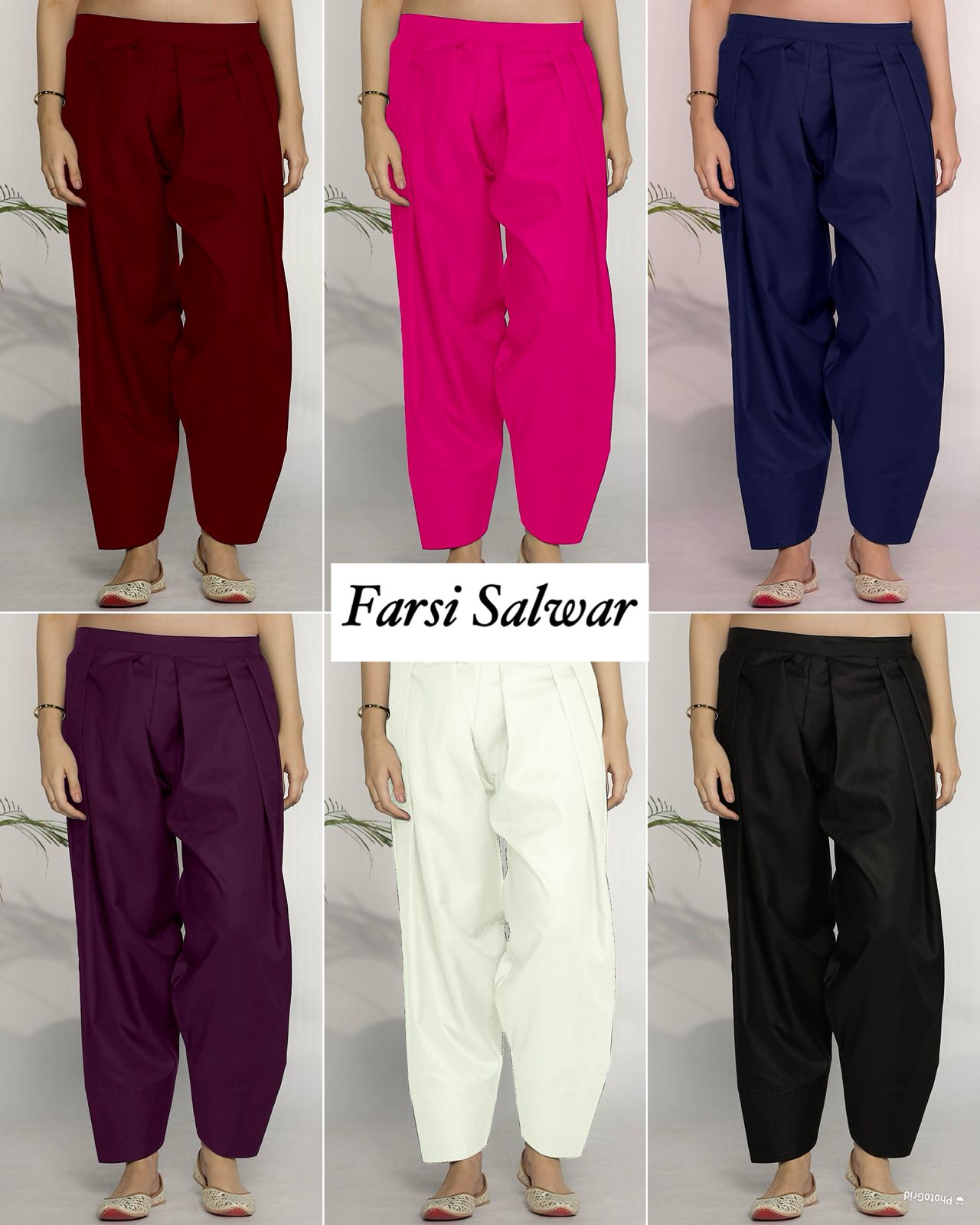 Maji Farsi Salwar Solid color loose Salwar can be perfectly matched Collection 