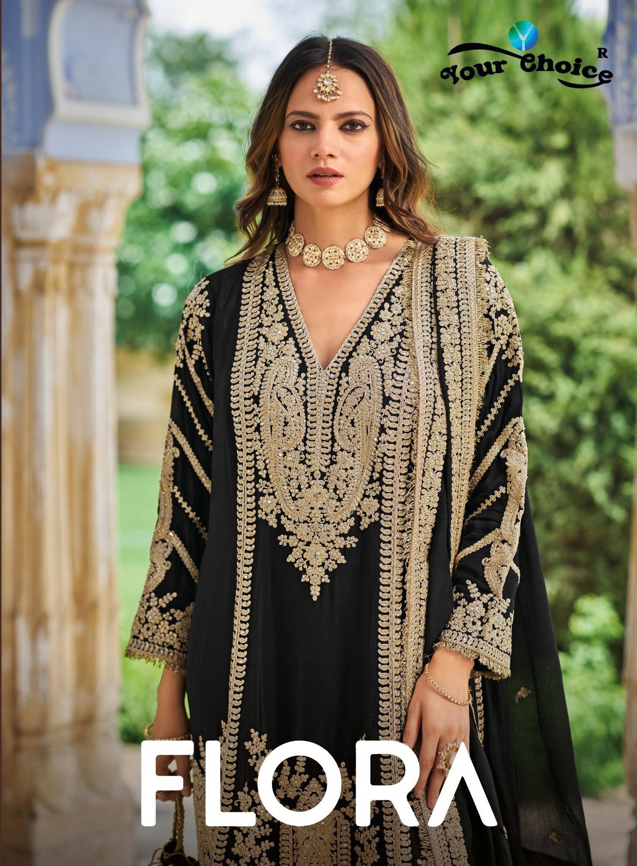 Your Choice Flora Eid Edit Heavy Chinon Salwar Kameez