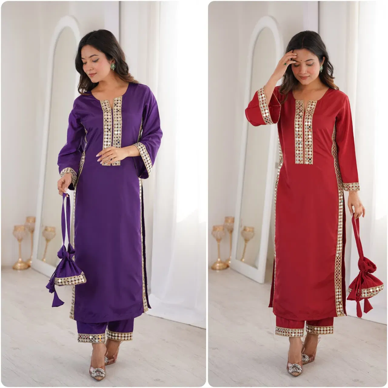 Lw 9324 Natural Crepe Kurti Bottom With Batwa Collection