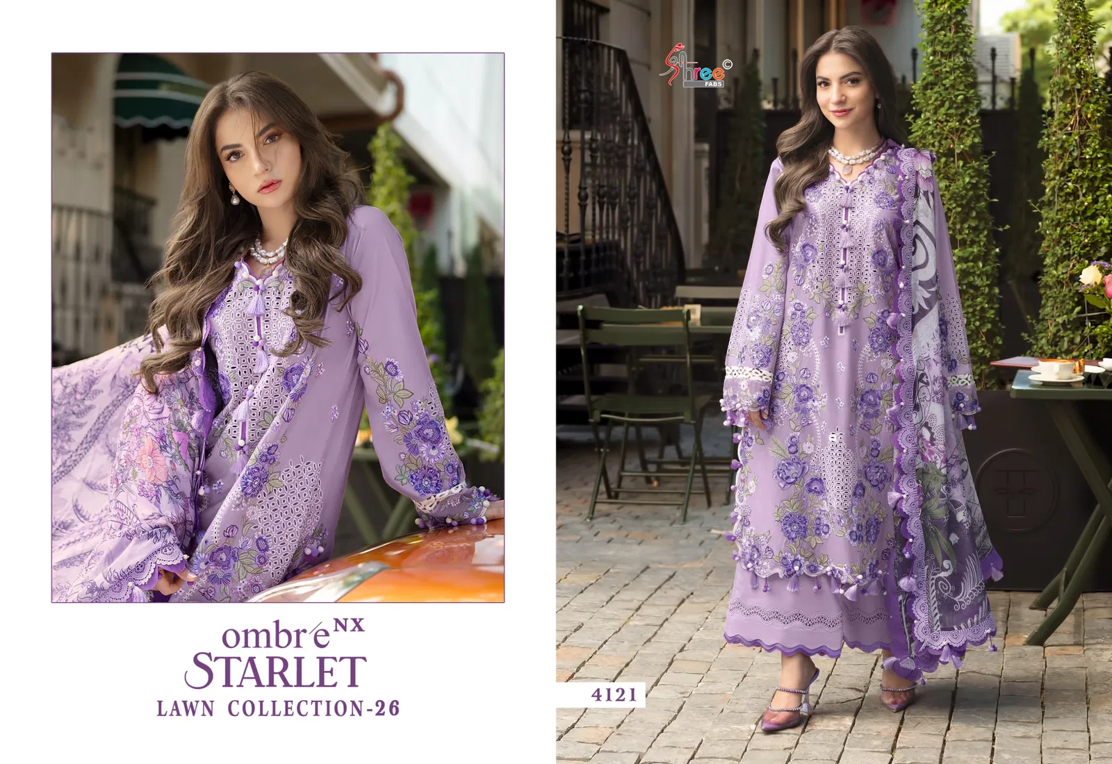 Shree Ombre Starlet Lawn Collection Vol 26 Nx Cotton Dupatta Pakistani Suits