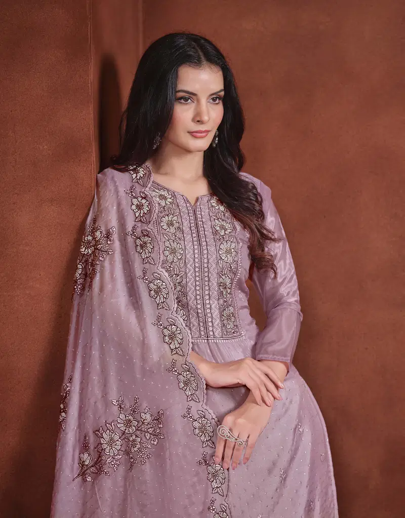 Vipul Annie Organza Embroidery Salwar Kameez Collection