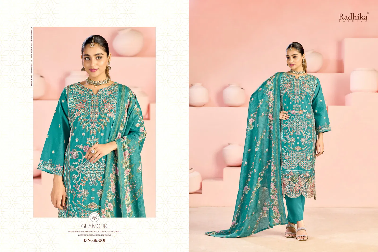 Radhika Azara Zubeda Vol 3 Lawn Cotton With Embroidery Dress Material