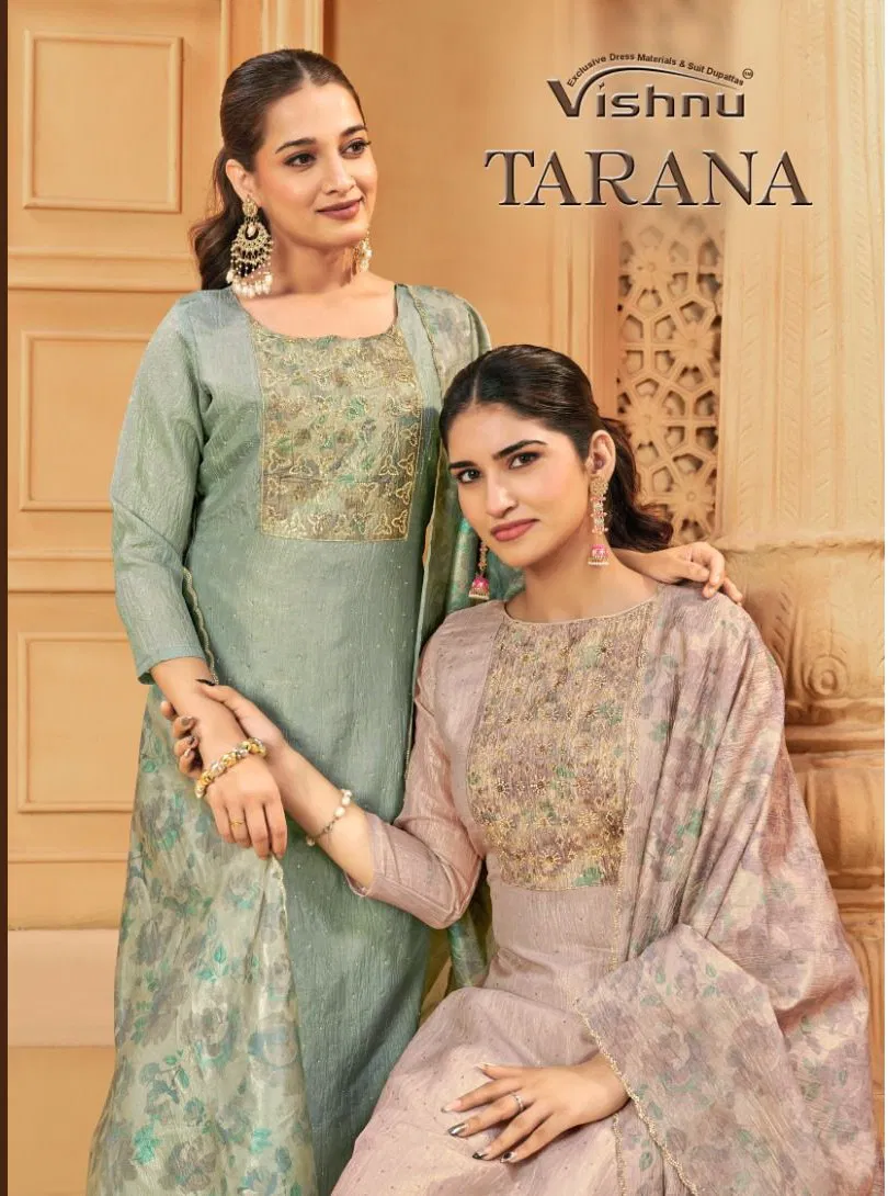 Vishnu Tarana Banarasi Silk With Work Designer Dress Material