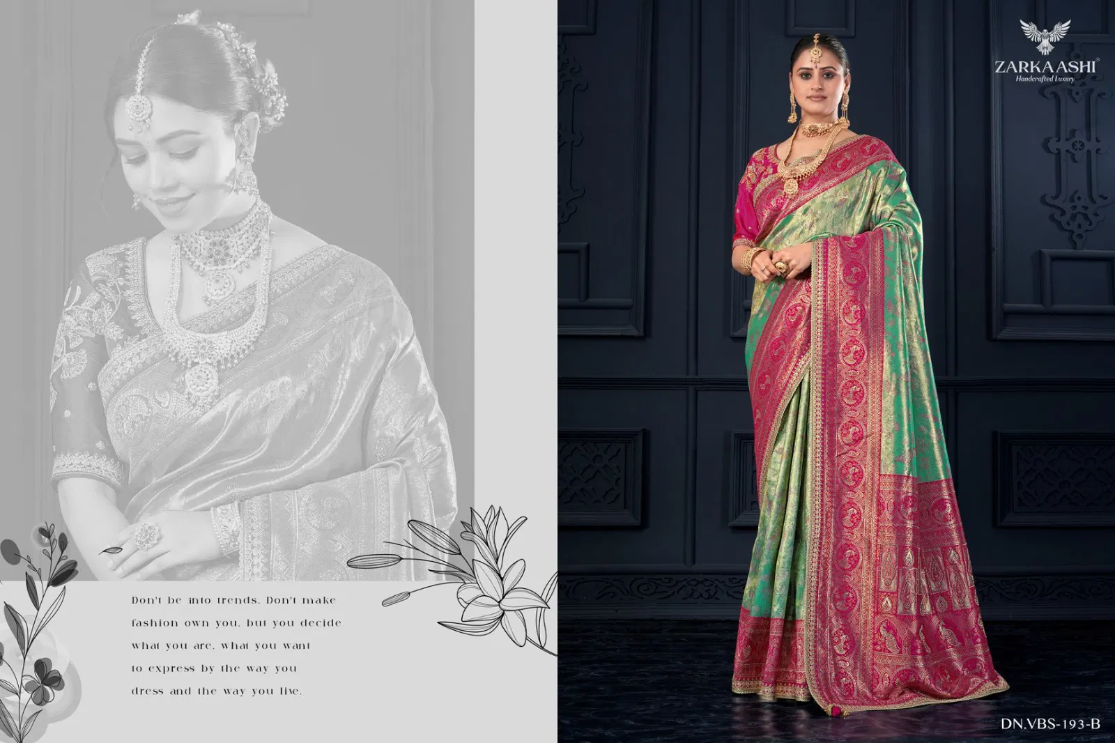 Zarkaashi Shivalika Vol 1 Nylone Tissue Festival Wear Saree Collection