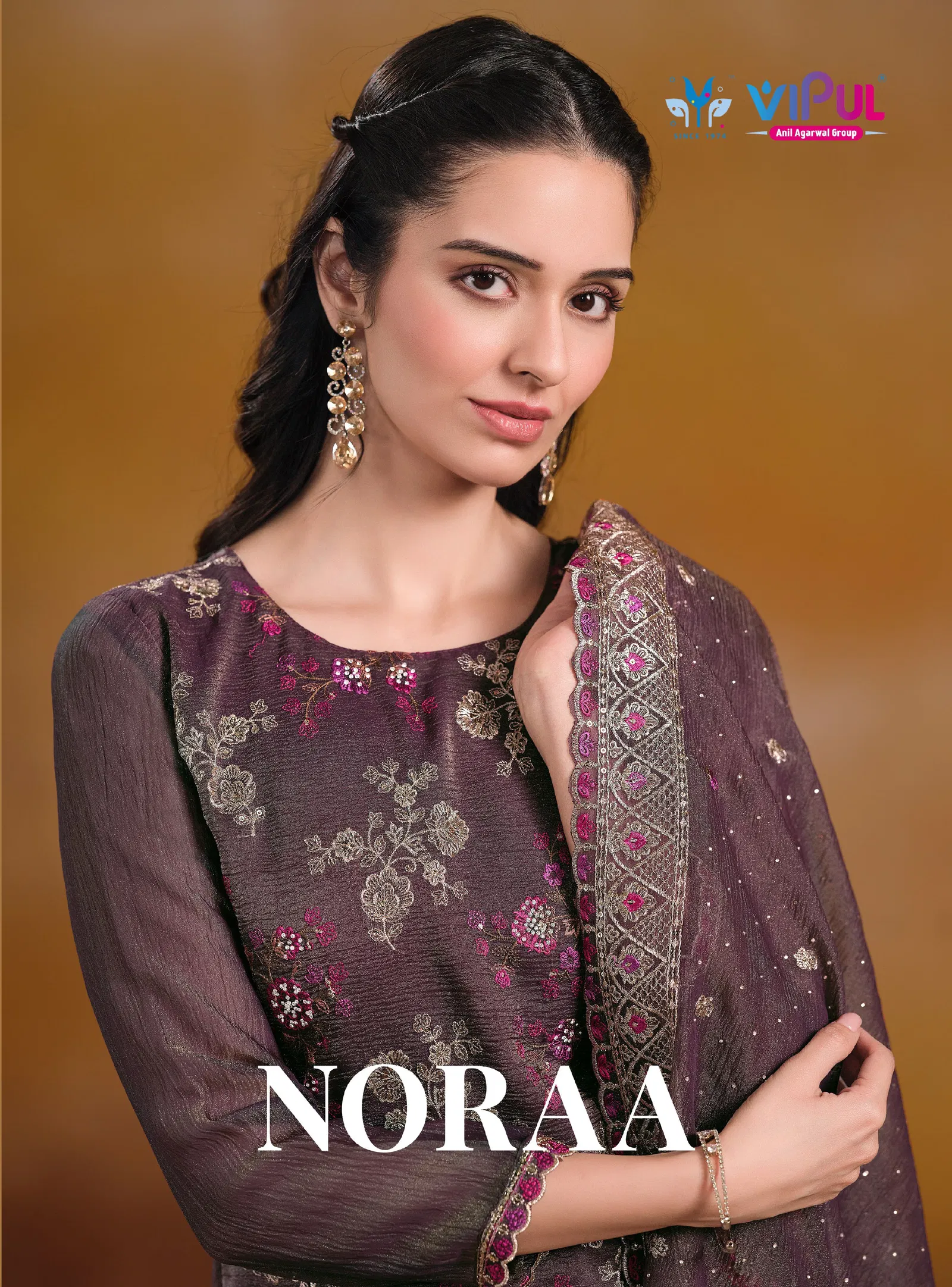 Vipul Noraa Organza Chiffon Jarkan Work Salwar Kameez