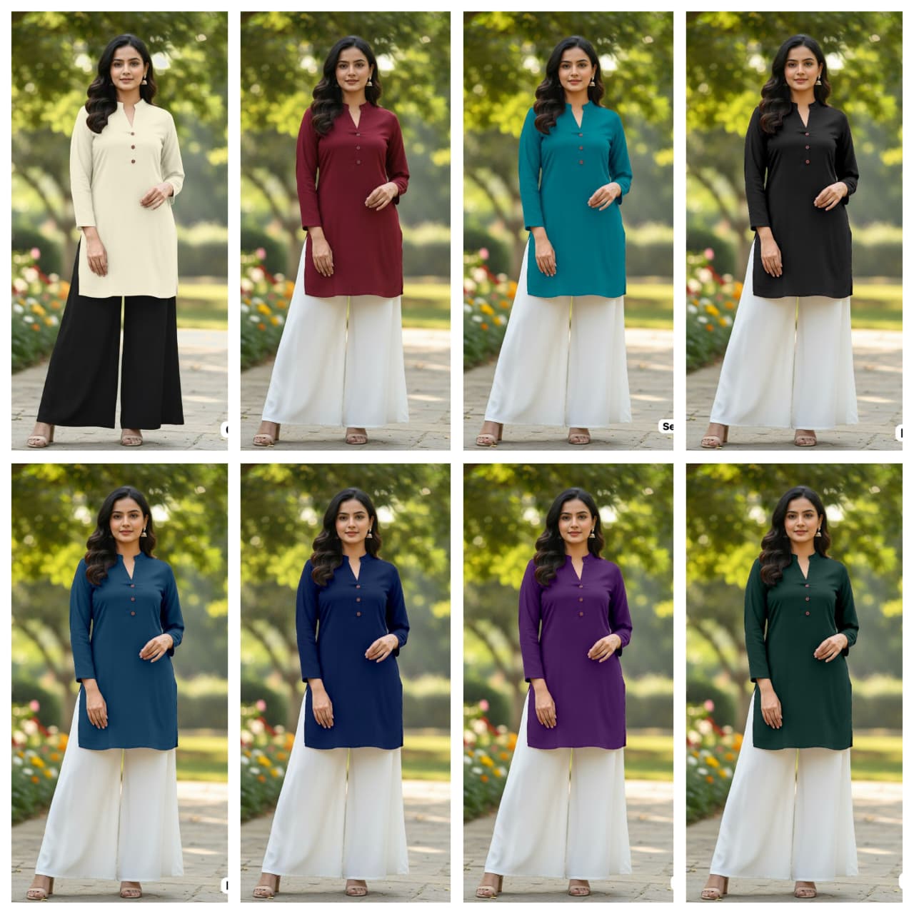 Maji Basics Vol 1 Trending Short top with Plazzo Collection 