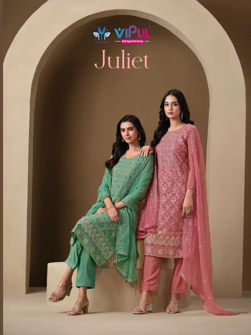 Vipul Juliet Chiffon Embroidered Designer Salwar Kameez