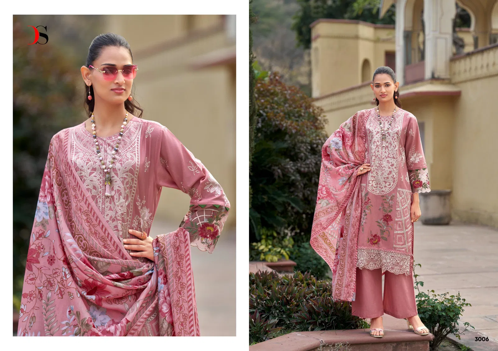 Deepsy Maria B Luxe Vol 3 Chiffon Dupatta Cotton Pakistani Salwar Kameez