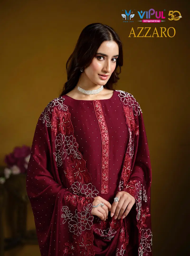 Vipul Azzaro Georgette Embroidery Salwar Kameez Collection