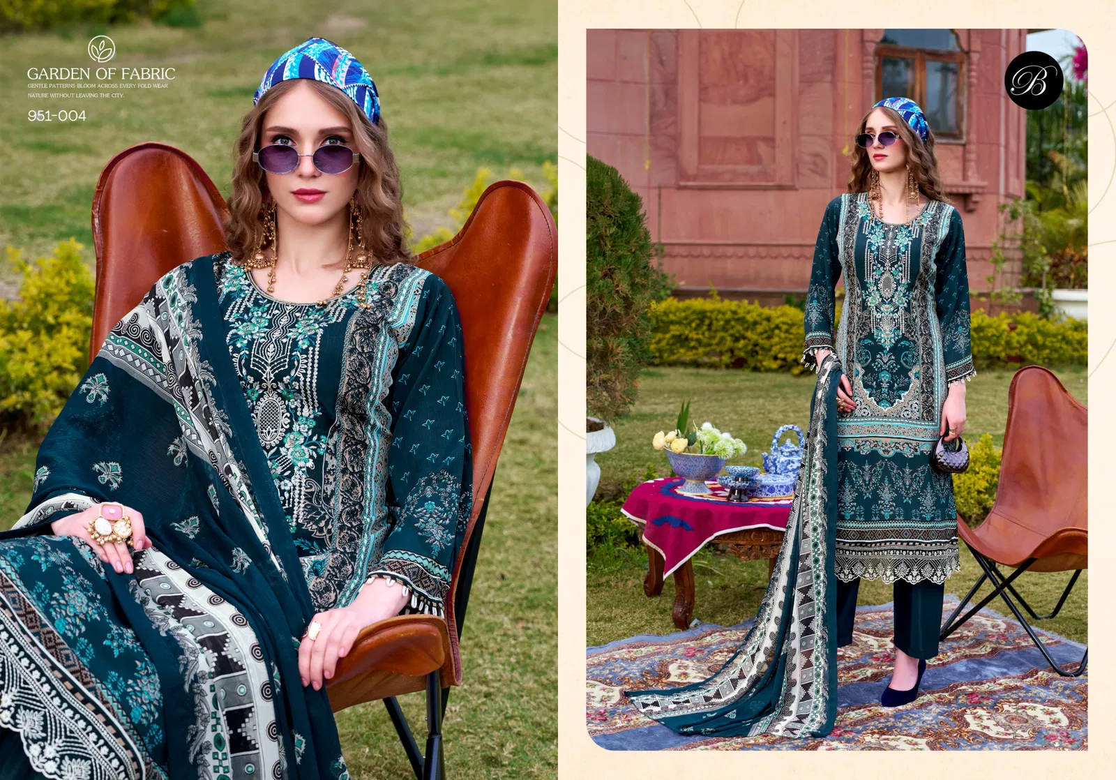 Belliza Rangreza Crepe With Embroidery Work Dress Material Collection