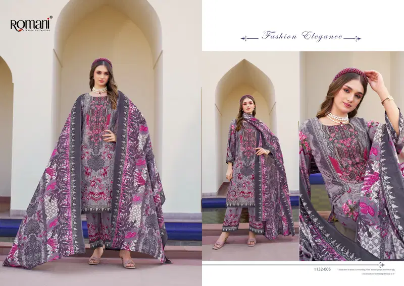 Romani Mahira Vol 7 Cotton Digital Print With Work Dress Material