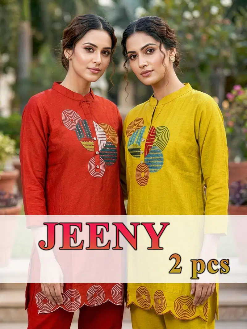 Jeeny 01 Heavy Vartican Plain Co Ord Set Collection