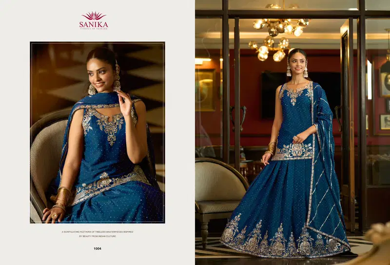 Sanika Varnika Georgette Embroidered Indo Western Collection