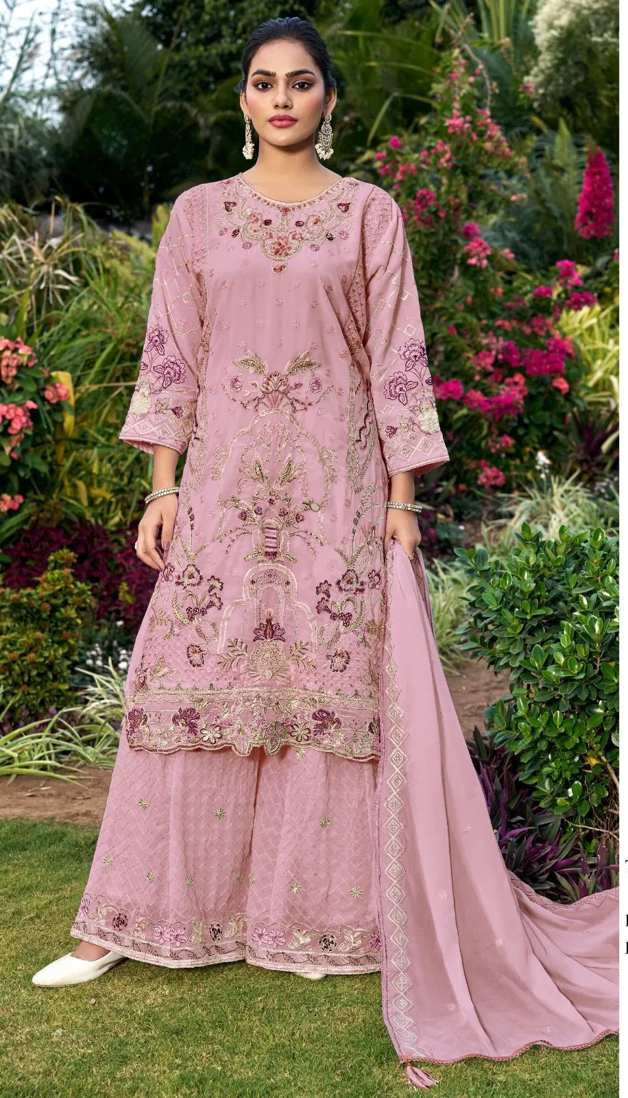 Bilqis B 250 A To D Faux Georgette With Embroidery Work Pakistani Suits