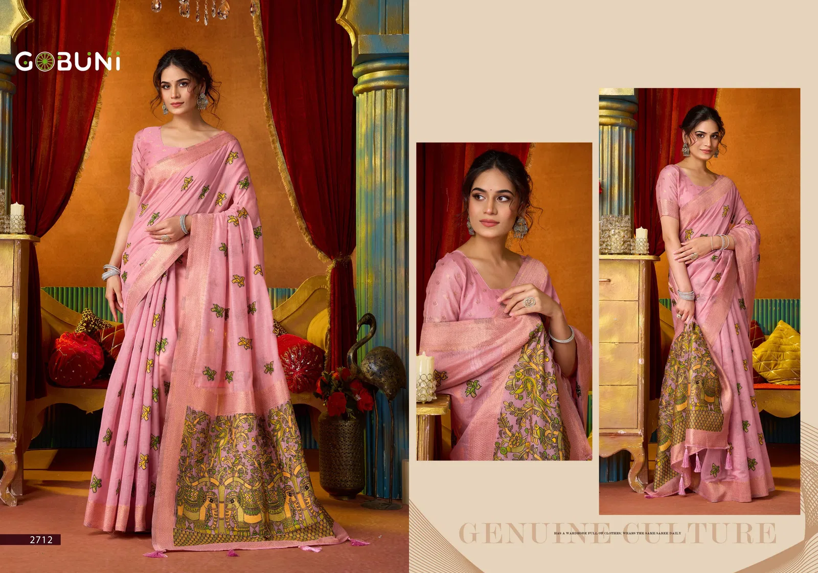 Gobuni Shruti Vol 2 Modal Katha Work With Mina Saree Collection