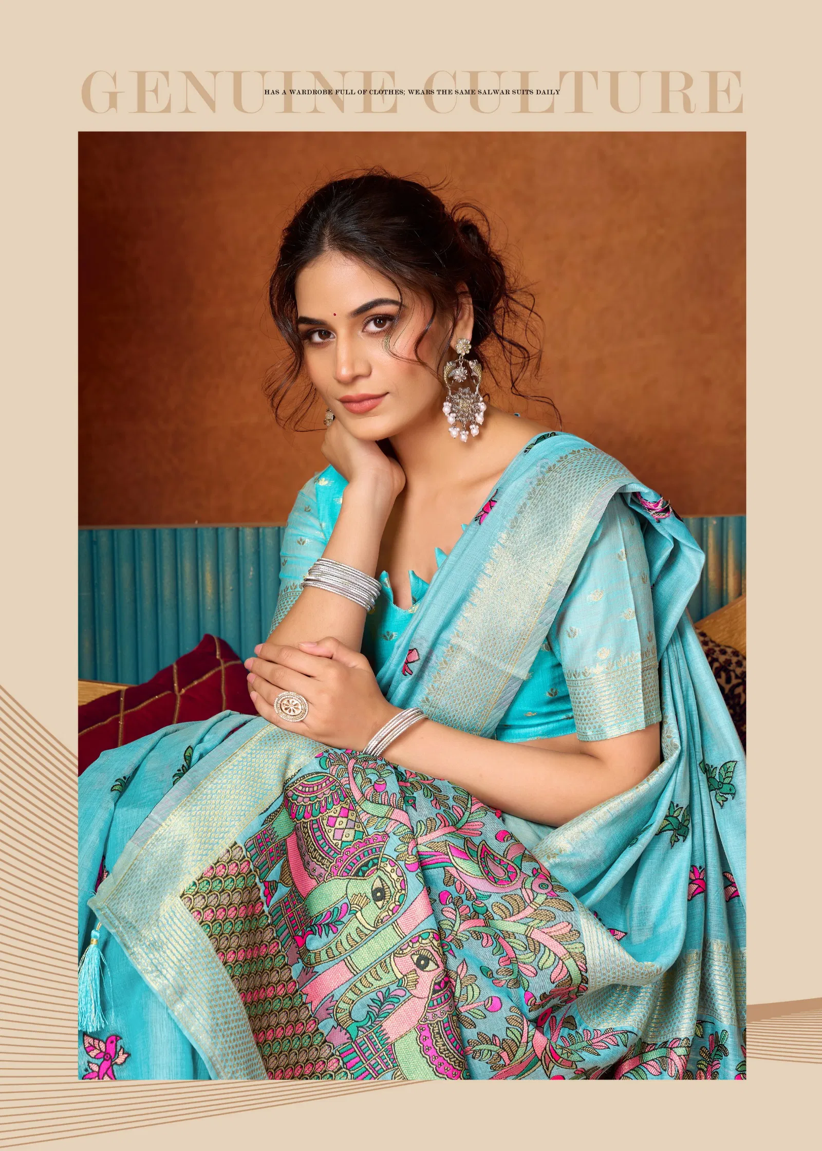 Gobuni Shruti Vol 2 Modal Katha Work With Mina Saree Collection