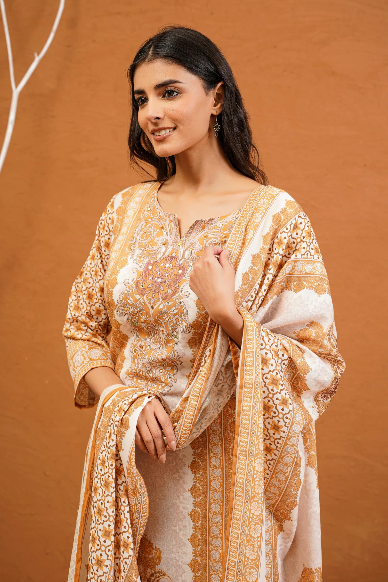 Naisha K 677 Cotton Traditional Wear Kurti Pant And Dupatta Collection