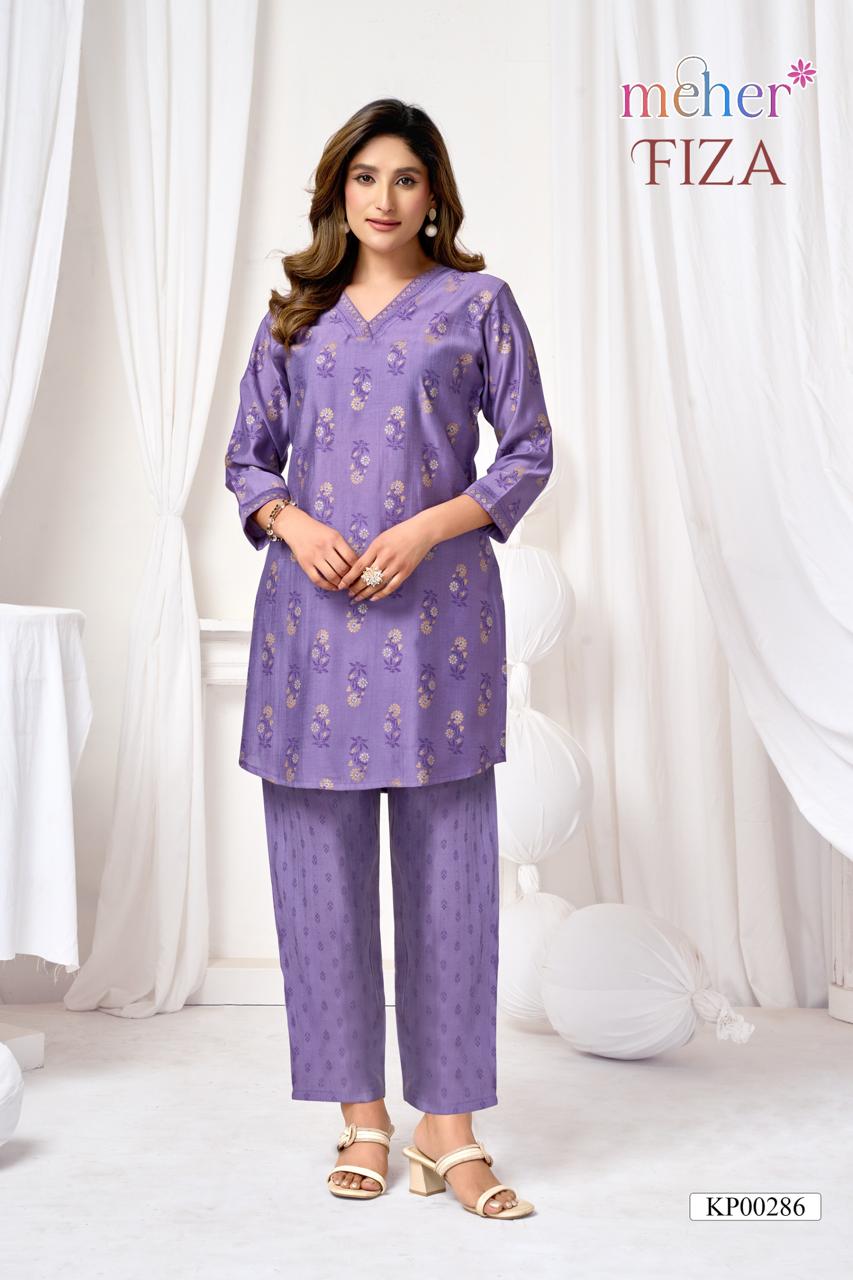 Meher Fiza Vertican Printed Co Ord Set