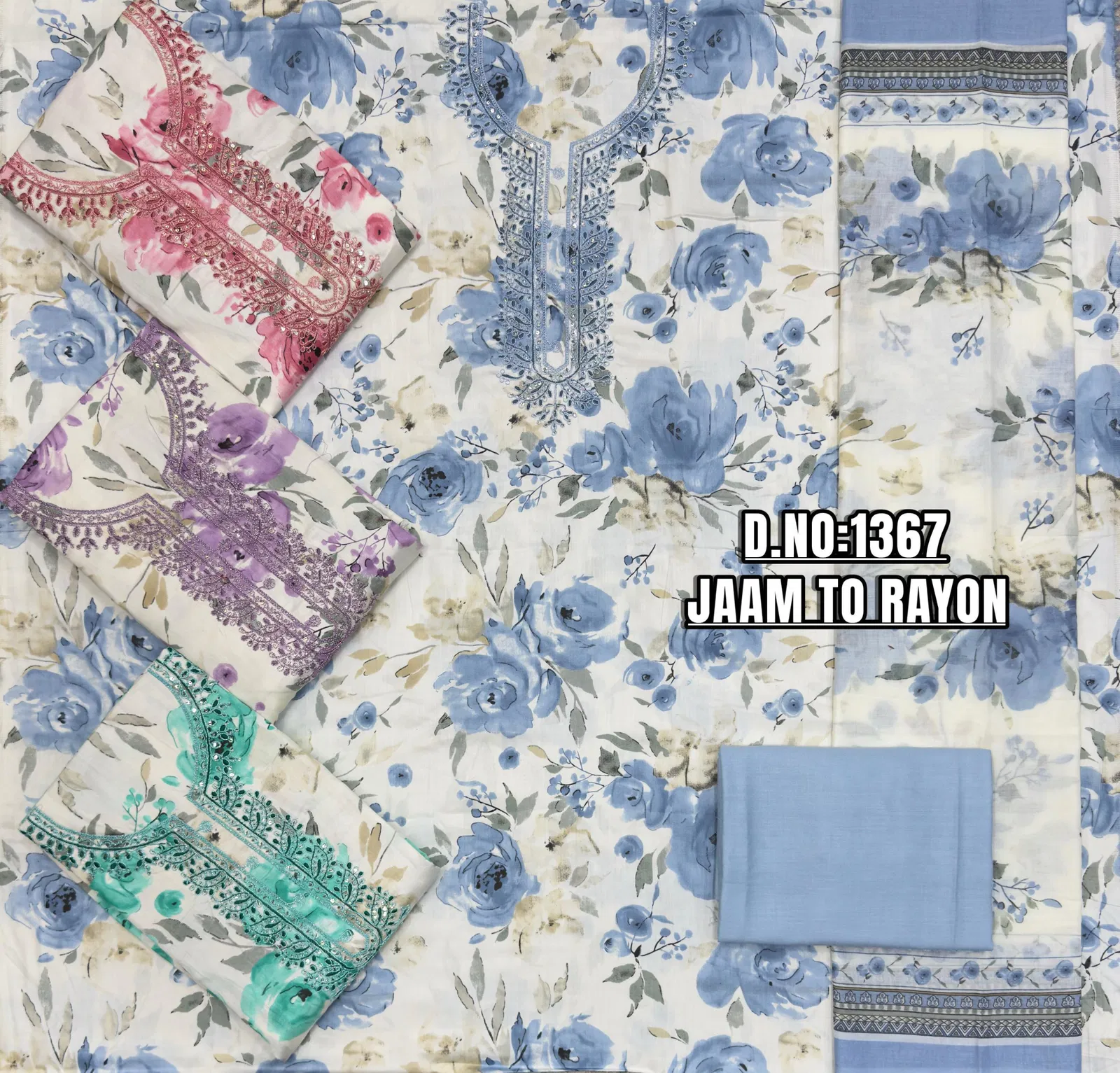 Dw Vol 1 Jam Print Casual Wear Dress Material Collection