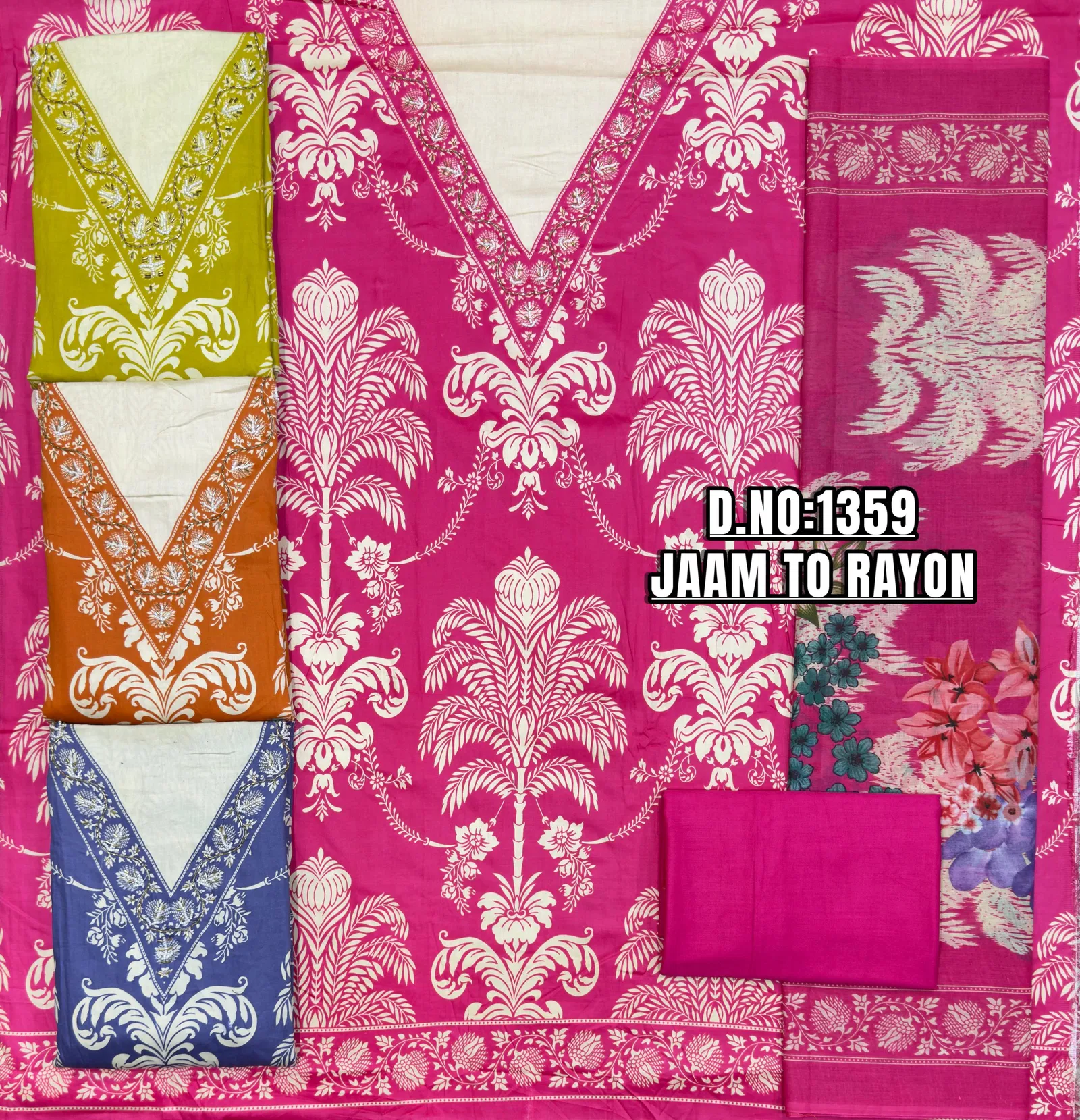 Dw Vol 1 Jam Print Casual Wear Dress Material Collection