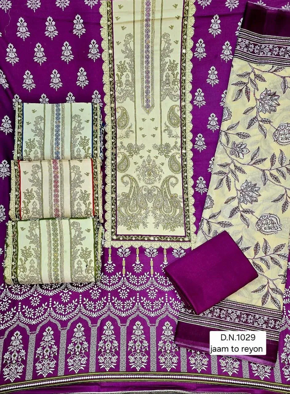 Dw Vol 1 Jam Print Casual Wear Dress Material Collection