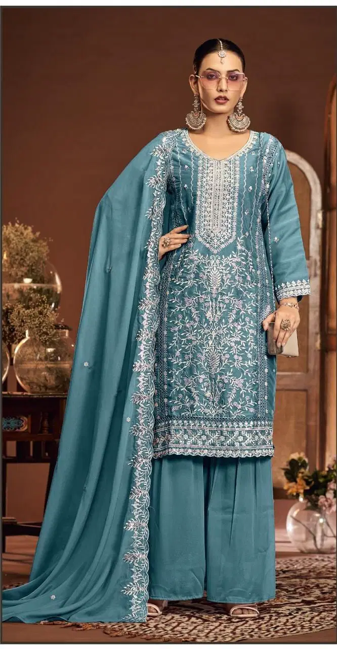Bilqis B 178 A To D Readymade Star Georgette Embroidered Pakistani Salwar Suits