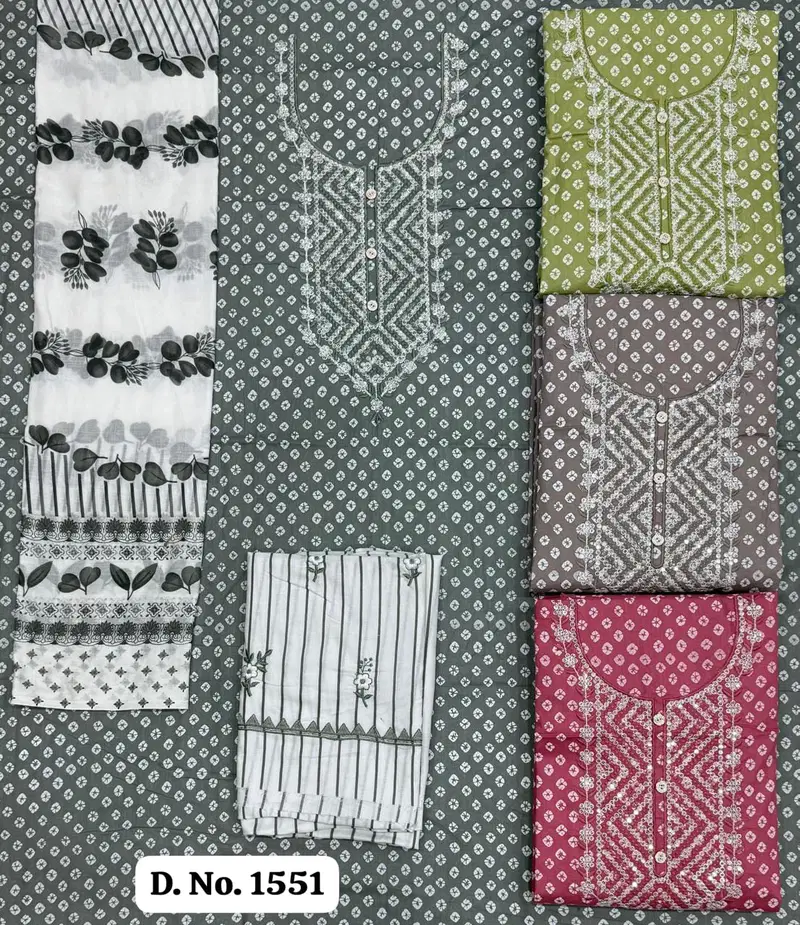 Dw Vol 3 Cambric Cotton Casual Wear Dress Material Collection