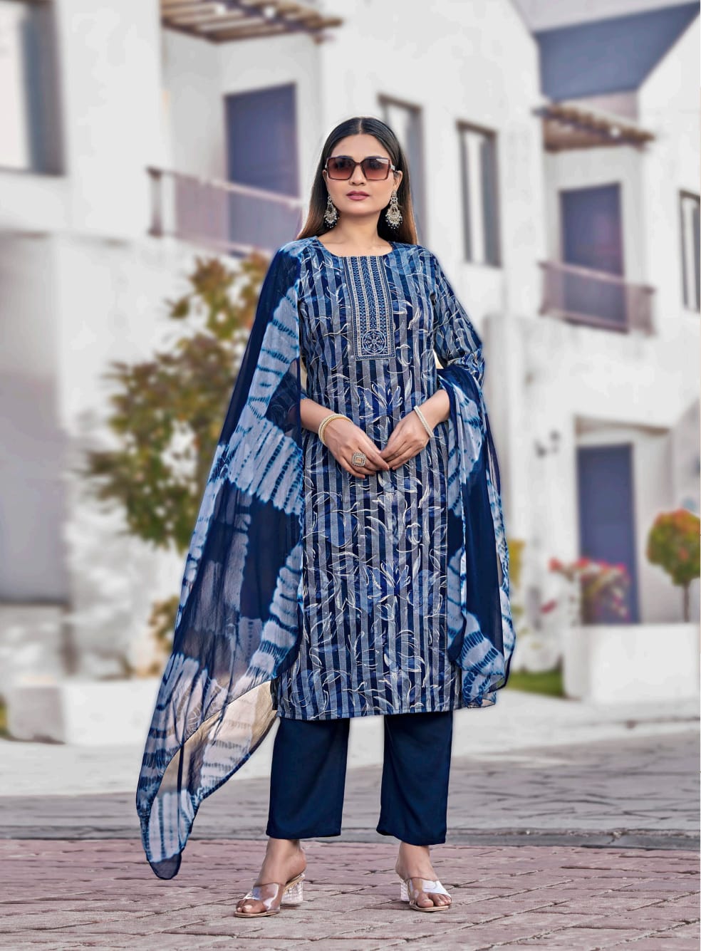 Mystic 9 Rubina Vol 1 Rayon Dull Patta Kurti Bottom With Dupatta