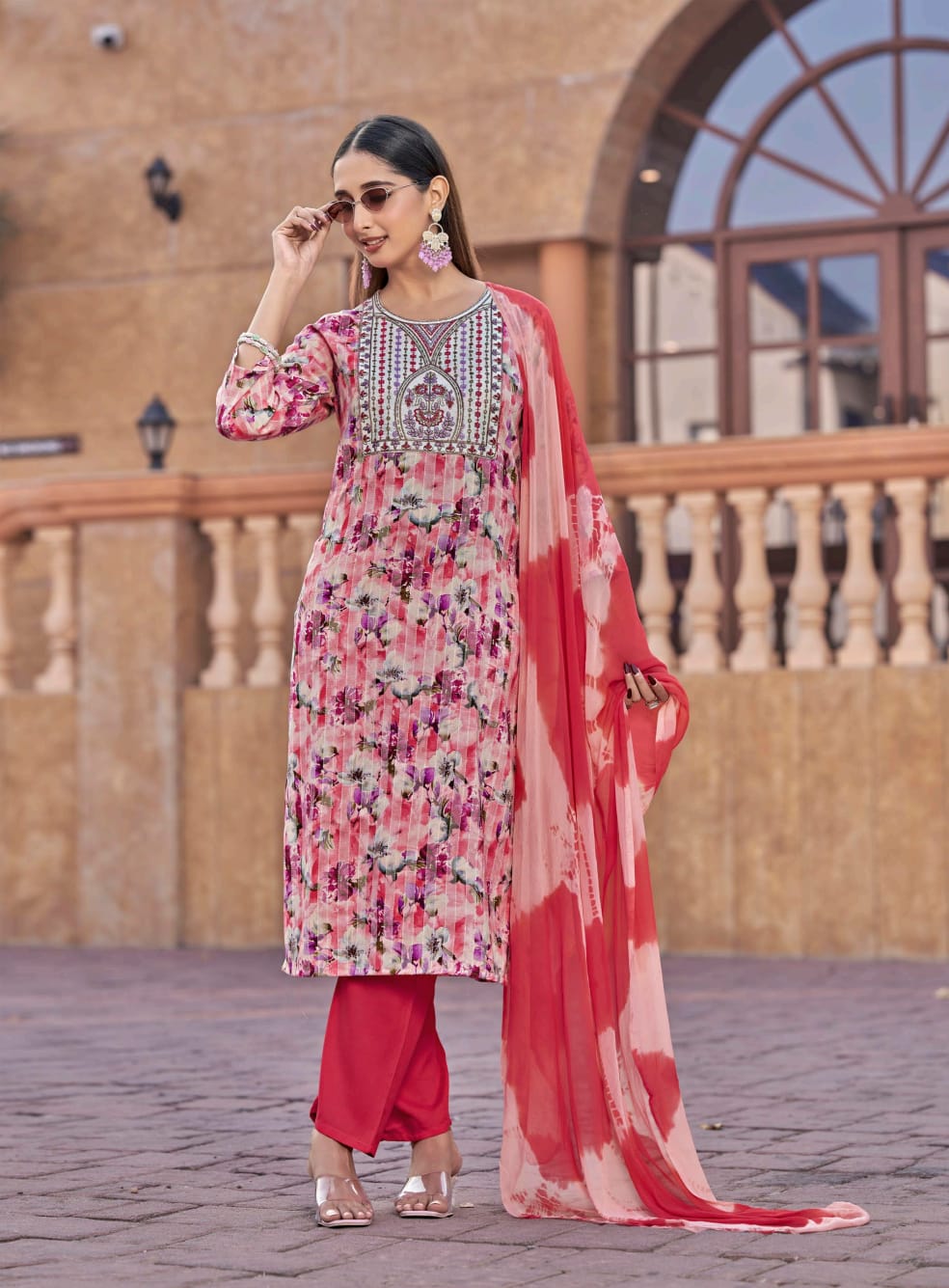Mystic 9 Rubina Vol 1 Rayon Dull Patta Kurti Bottom With Dupatta