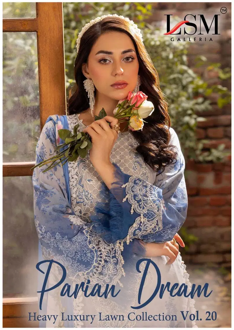 Lsm Parian Dream Vol 20 Readymade Pakistani Karachi Kurti Pant With Dupatta