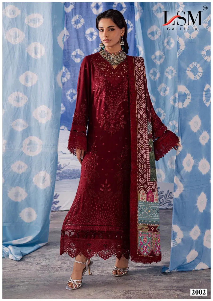 Lsm Parian Dream Vol 20 Readymade Pakistani Karachi Kurti Pant With Dupatta
