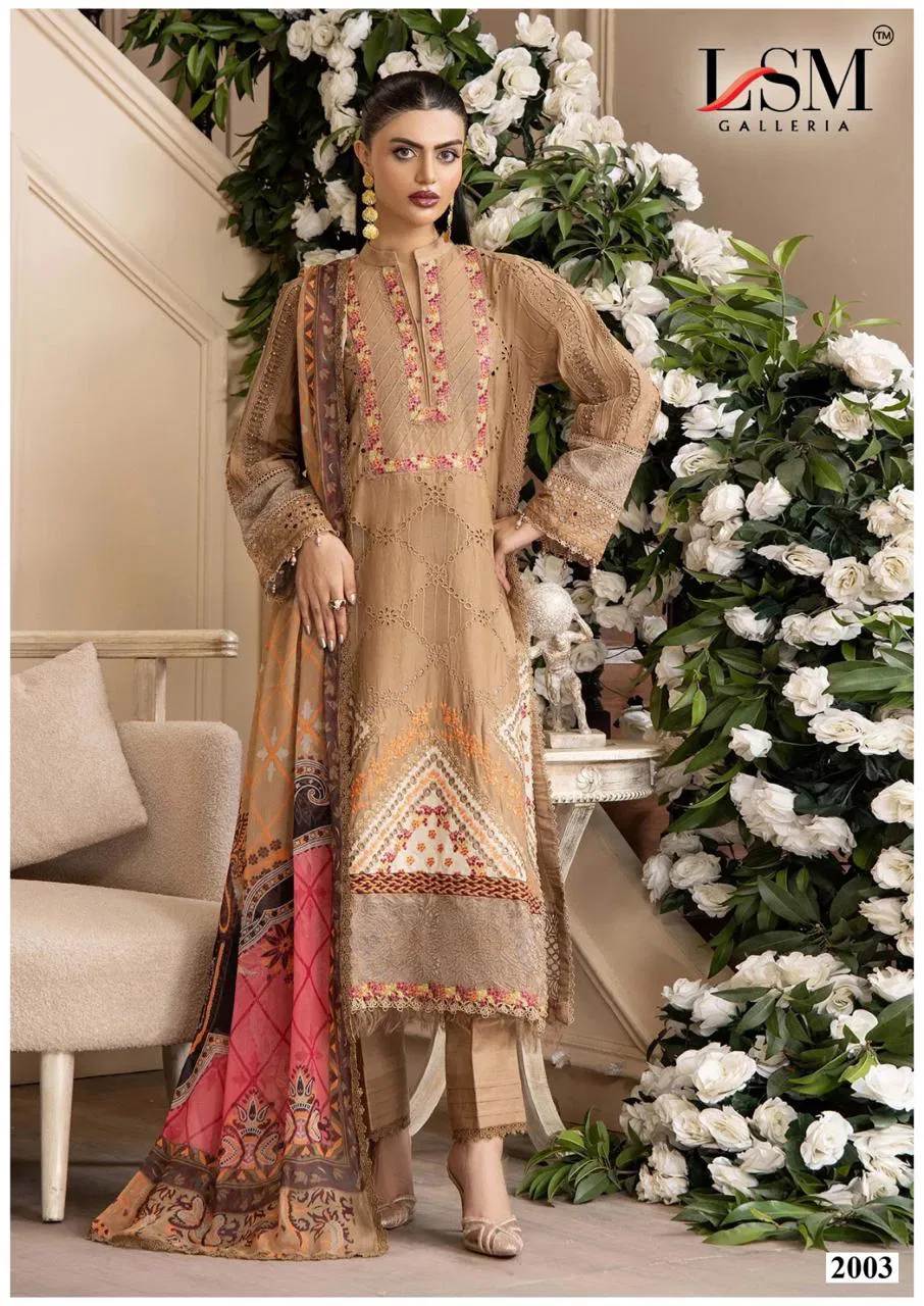 Lsm Parian Dream Vol 20 Readymade Pakistani Karachi Kurti Pant With Dupatta