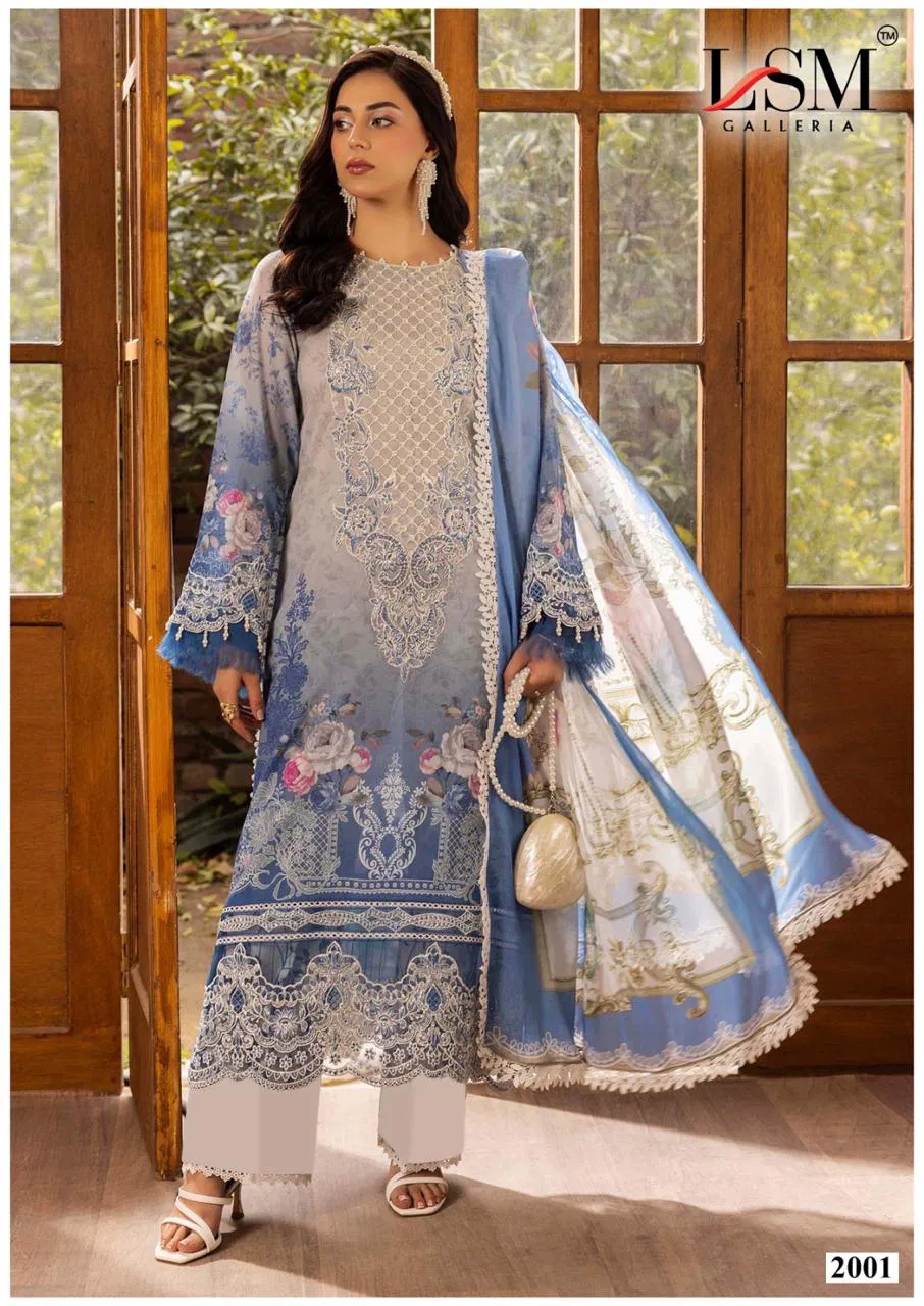 Lsm Parian Dream Vol 20 Readymade Pakistani Karachi Kurti Pant With Dupatta