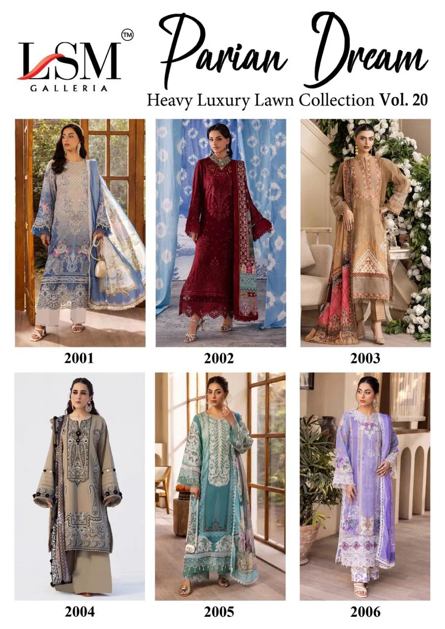 Lsm Parian Dream Vol 20 Readymade Pakistani Karachi Kurti Pant With Dupatta
