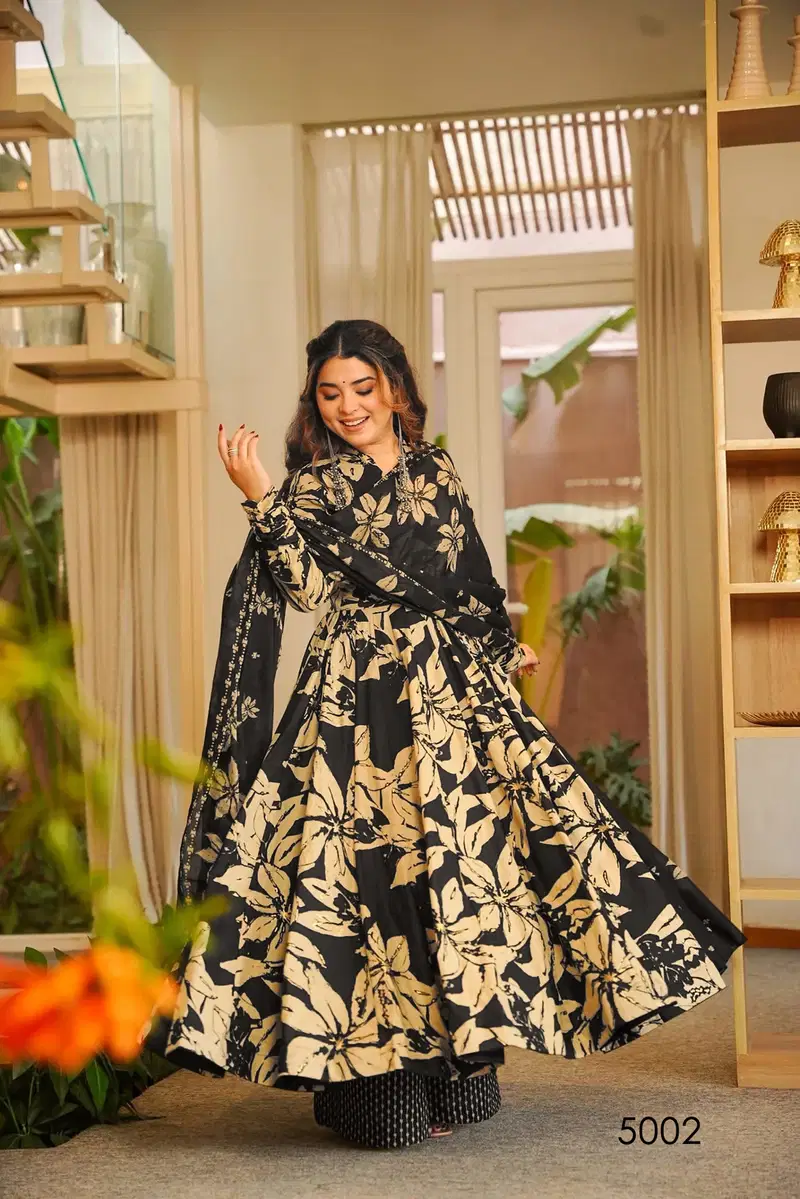 Vyoma Vol 5 Muslin Digital Printed Top Bottom And Dupatta Festival Wear Collection
