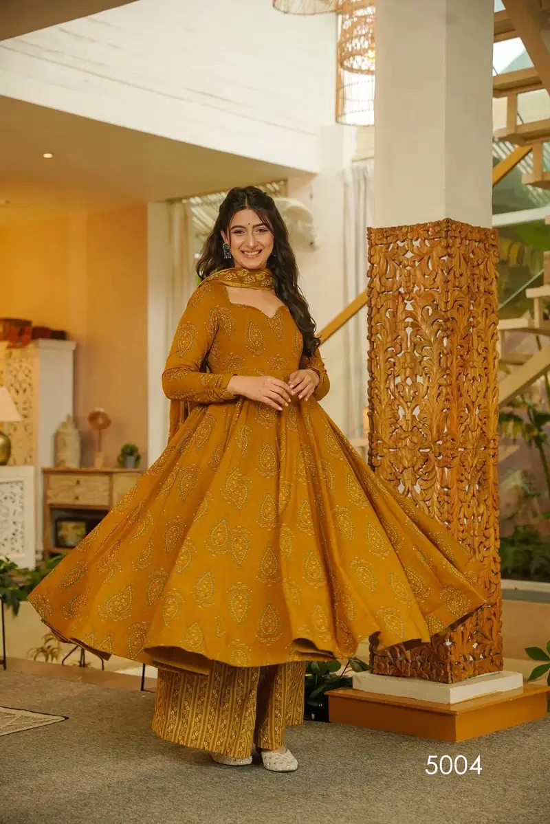 Vyoma Vol 5 Muslin Digital Printed Top Bottom And Dupatta Festival Wear Collection
