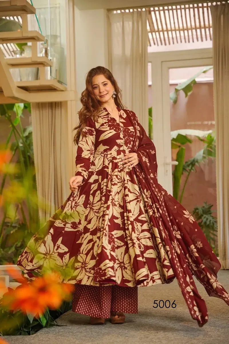 Vyoma Vol 5 Muslin Digital Printed Top Bottom And Dupatta Festival Wear Collection