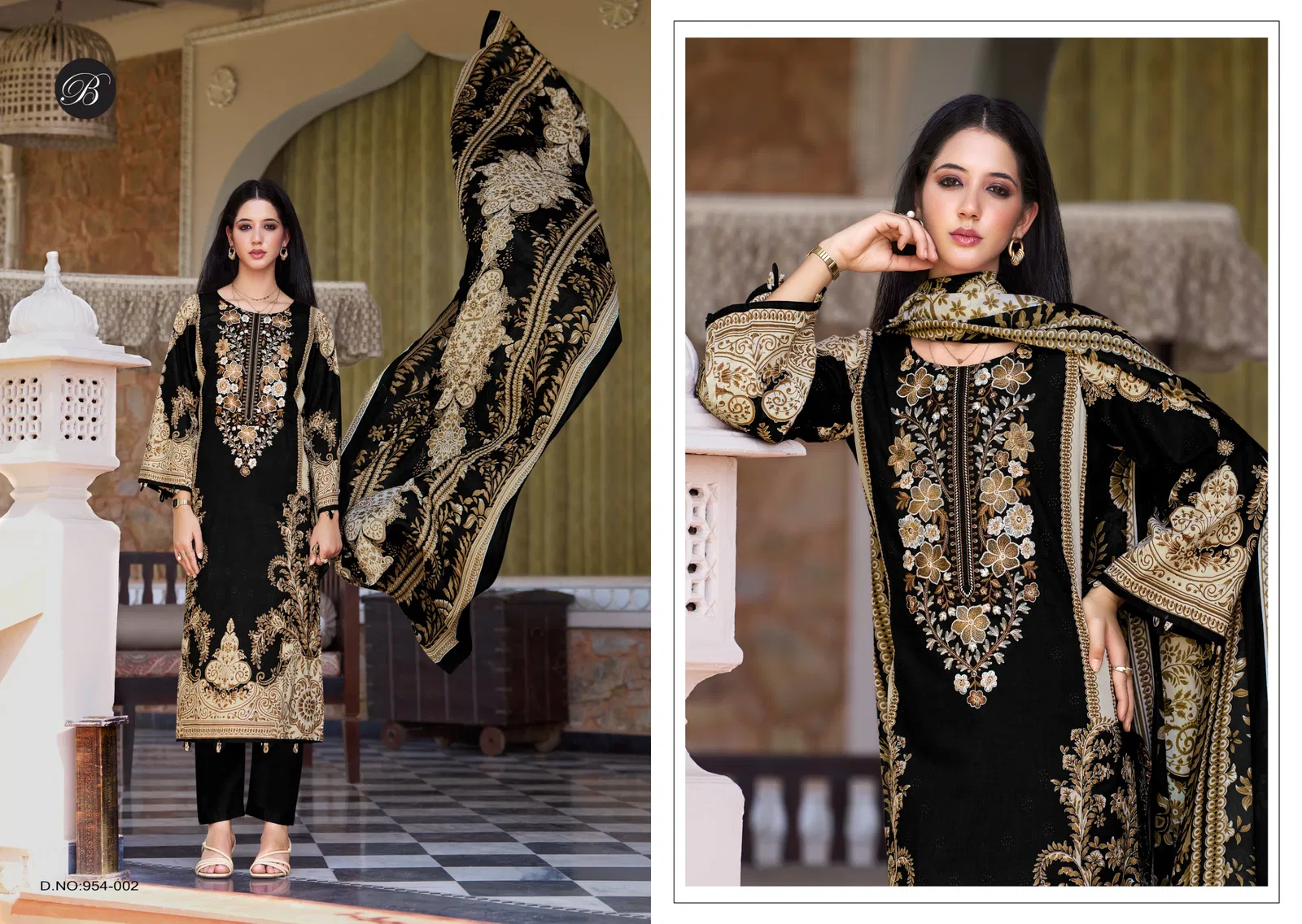Belliza Naira Vol 132 Cotton Digital Print Embroidery Dress Material