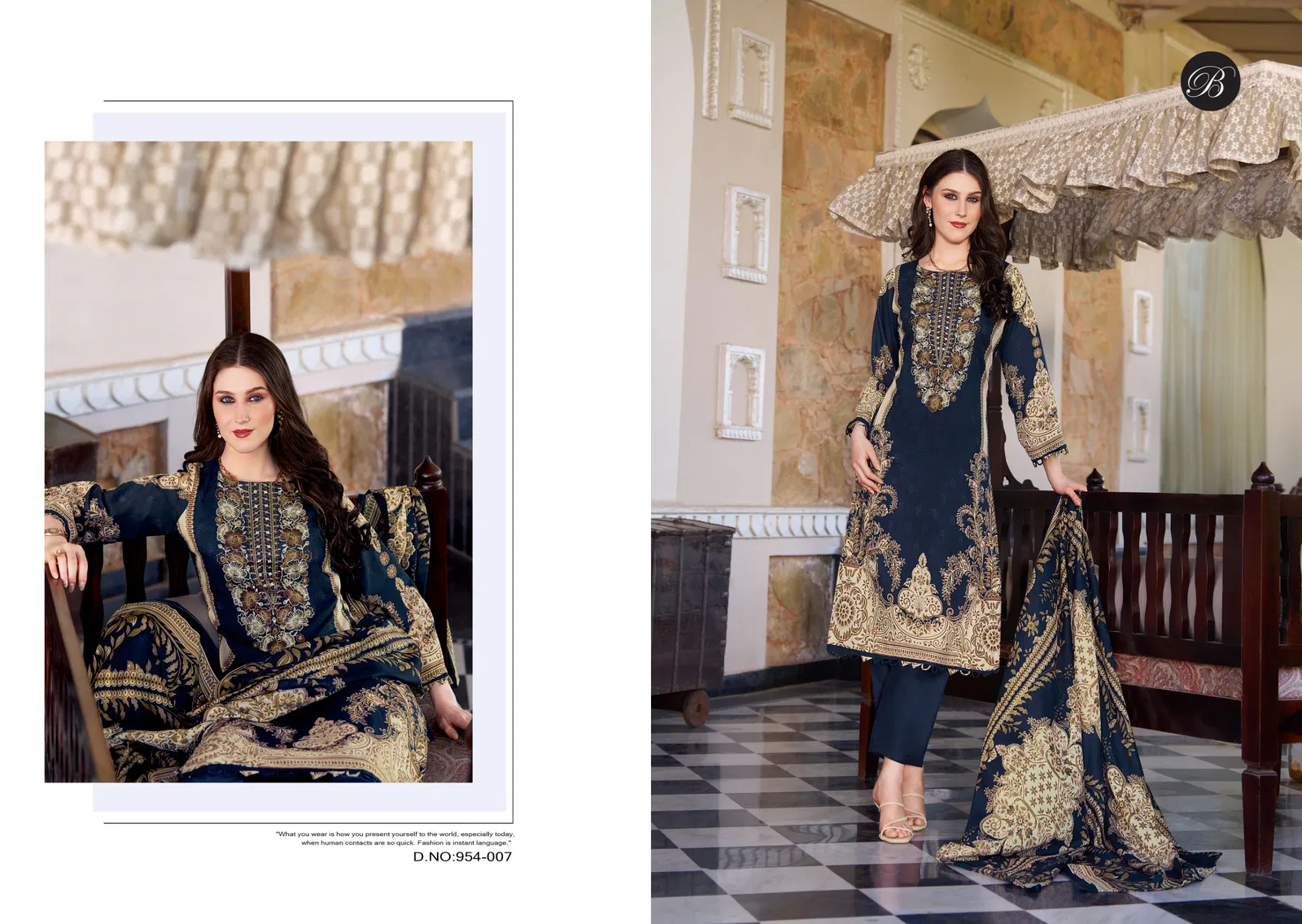 Belliza Naira Vol 132 Cotton Digital Print Embroidery Dress Material