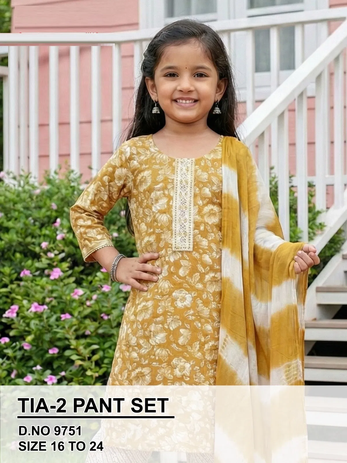 Tia Vol 2 Capsule Printed Kids Wear Pant Set