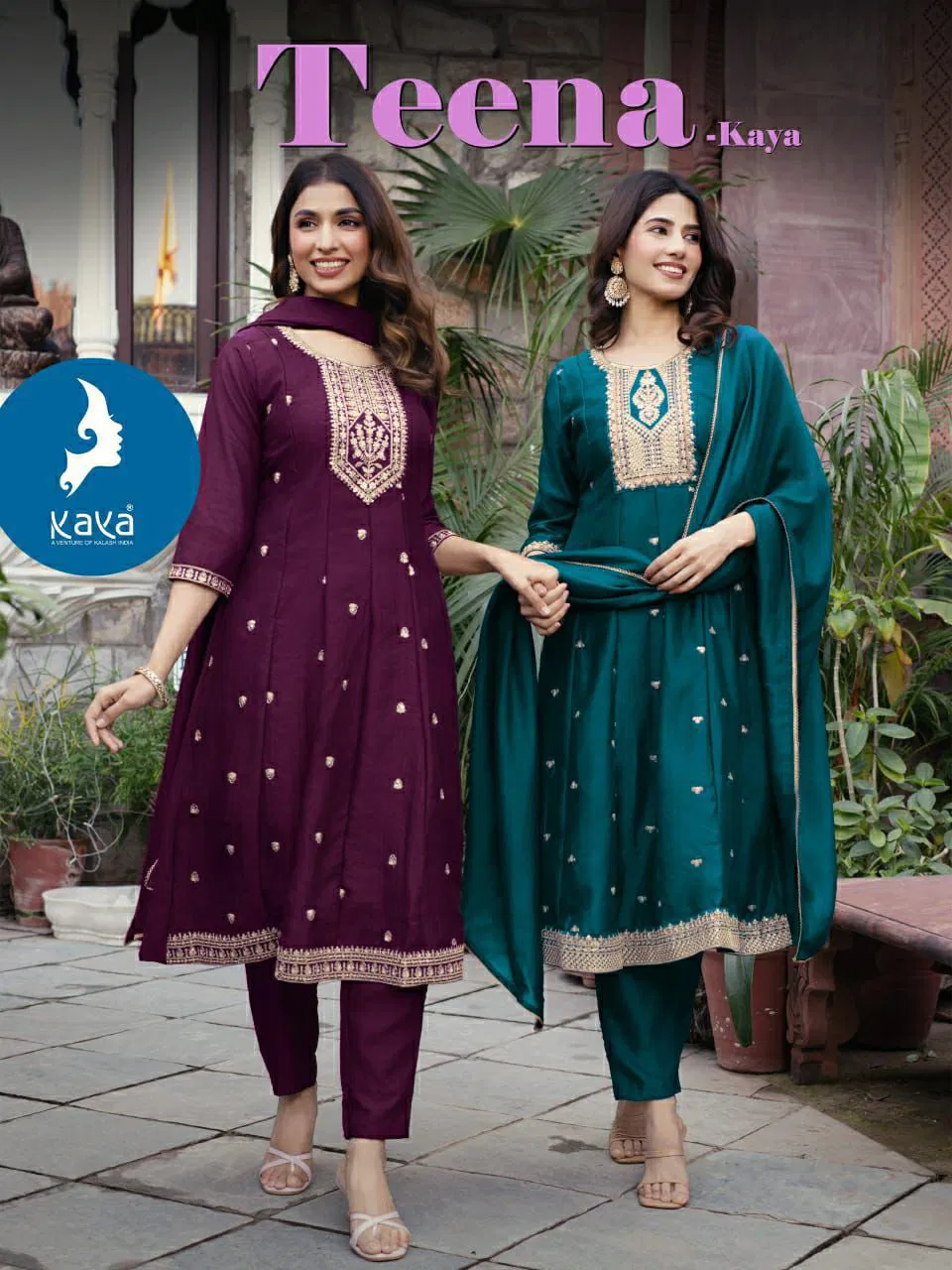 Kaya Teena Vichitra Silk Kurti Pant And Dupatta Collection