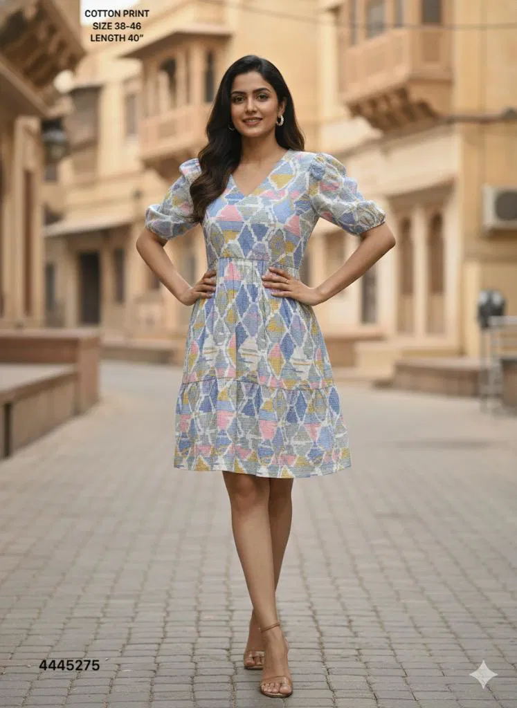 Naisha K 414 Vol 2 Cotton Print Casual Stylish Wear One Piece Collection