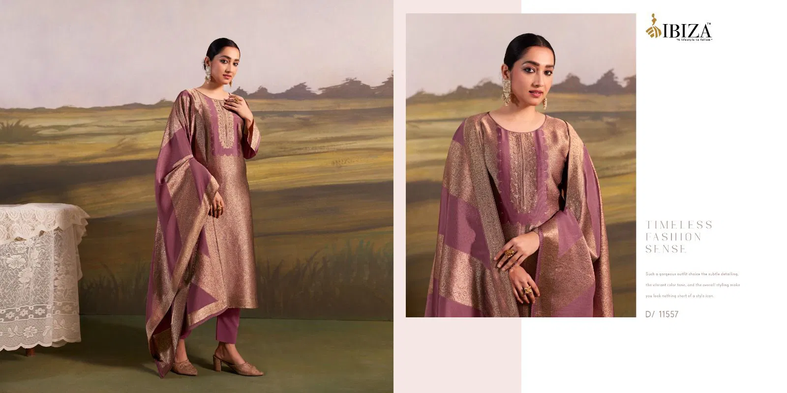 Ibiza Safari Banglory Silk With Handwork Designer Salwar Kameez