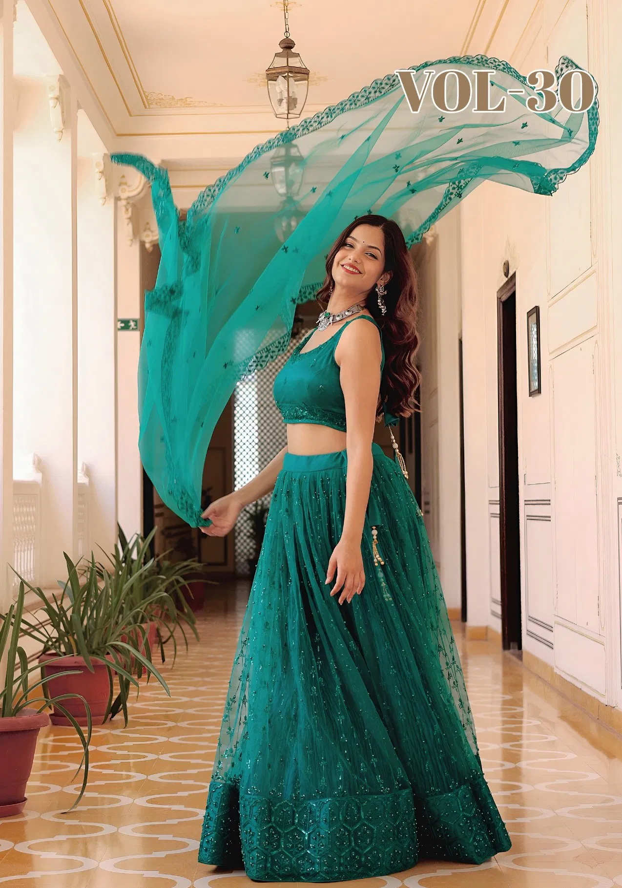 Zeel Vol 30 Georgette With Embroidery Work Lehenga Choli Collection
