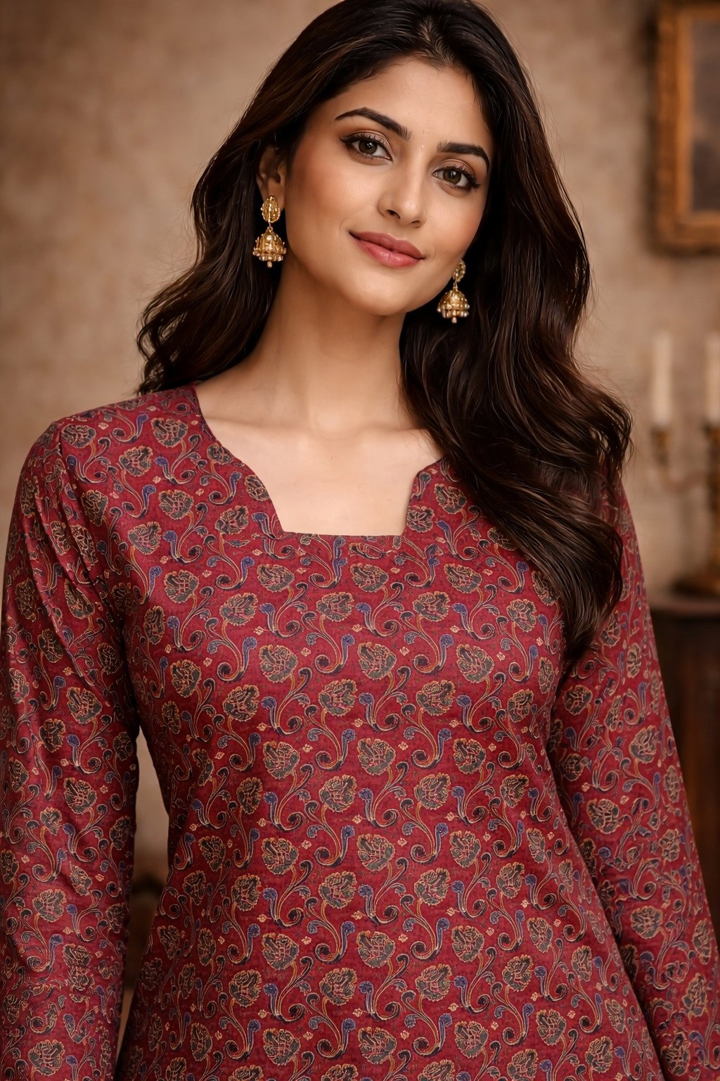 Aawiya RJ 7 Heavy Muslin Digital Printed Short Top