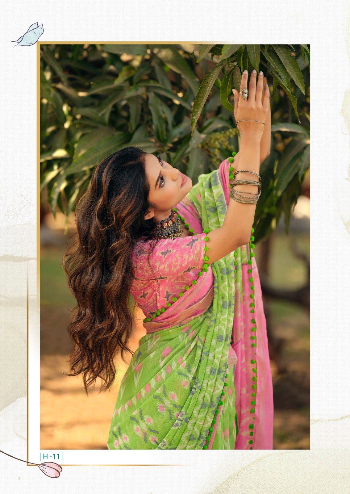 Gf Pumpum Mul Mul cotton With PumPum Saree Collection