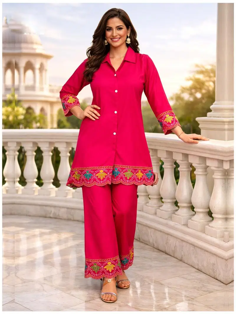 Naisha K 683 Rayon With Work Casual Wear Co Ord Set Collection