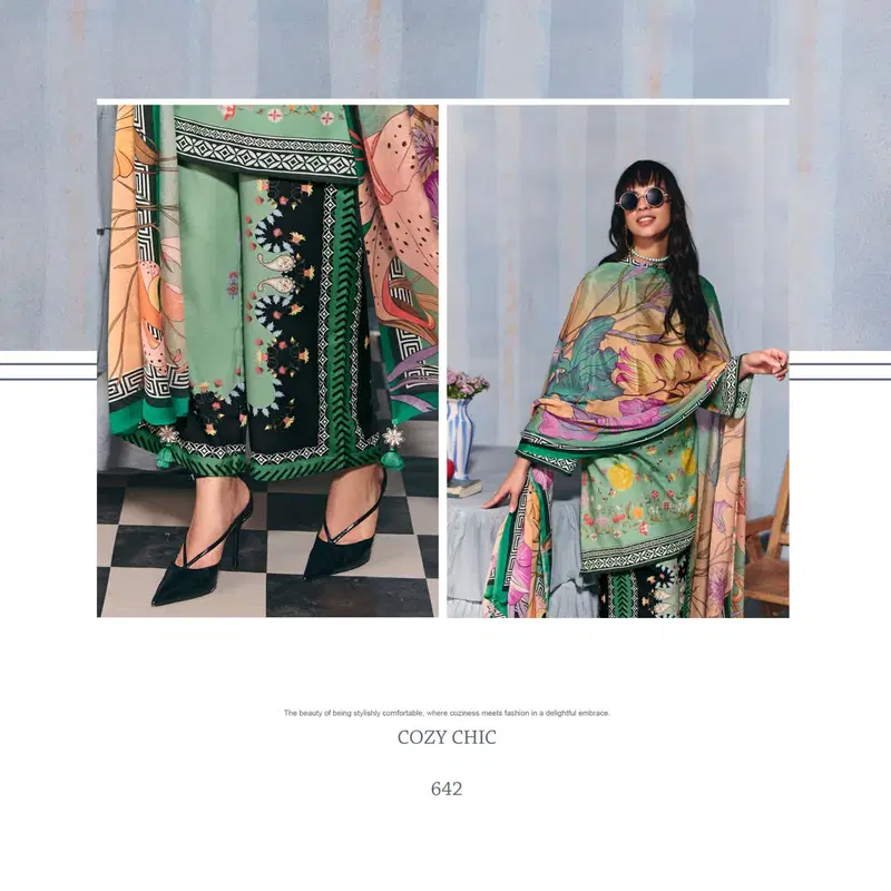 Kimora Sohni Helina Lawn Cotton Digital Print Embroidery Salwar Kameez