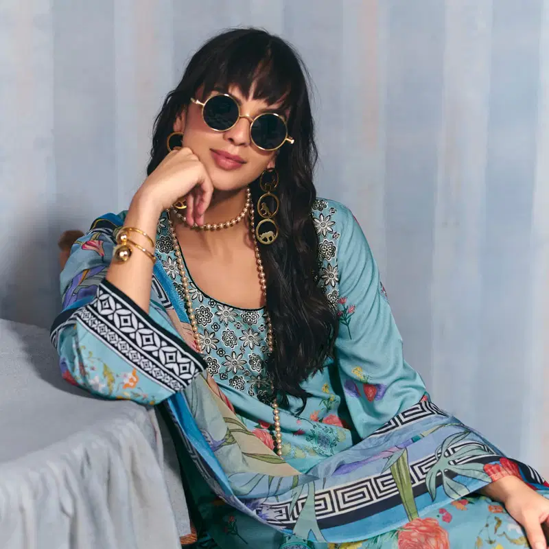 Kimora Sohni Helina Lawn Cotton Digital Print Embroidery Salwar Kameez